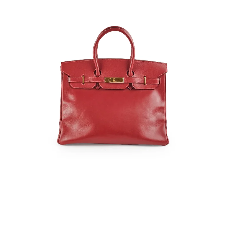 Hermes Birkin 35 Red - I Square Stamp 2005