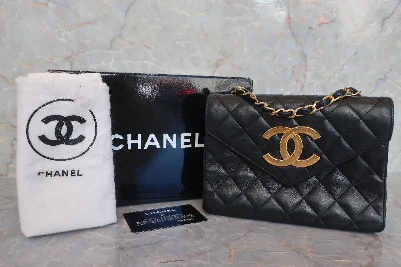 CHANEL/シャネル デカココチェーンショルダーバッグ ラムスキン ブラック/ゴールド金具 ショルダーバッグ 600110007