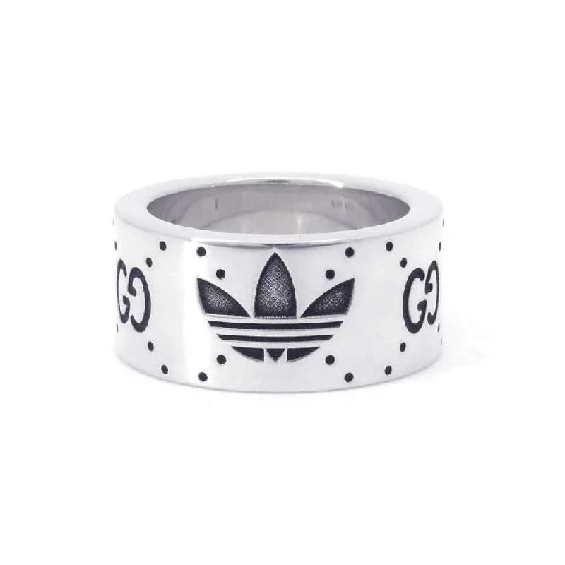 GUCCI Engraving Ring Adidas collaboration Size 9 702764 SV925