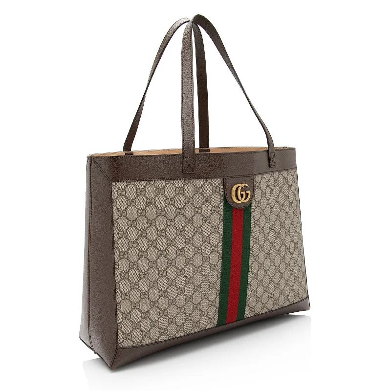 Gucci GG Supreme Ophidia Medium Soft Tote (SHF-YgqXHj)