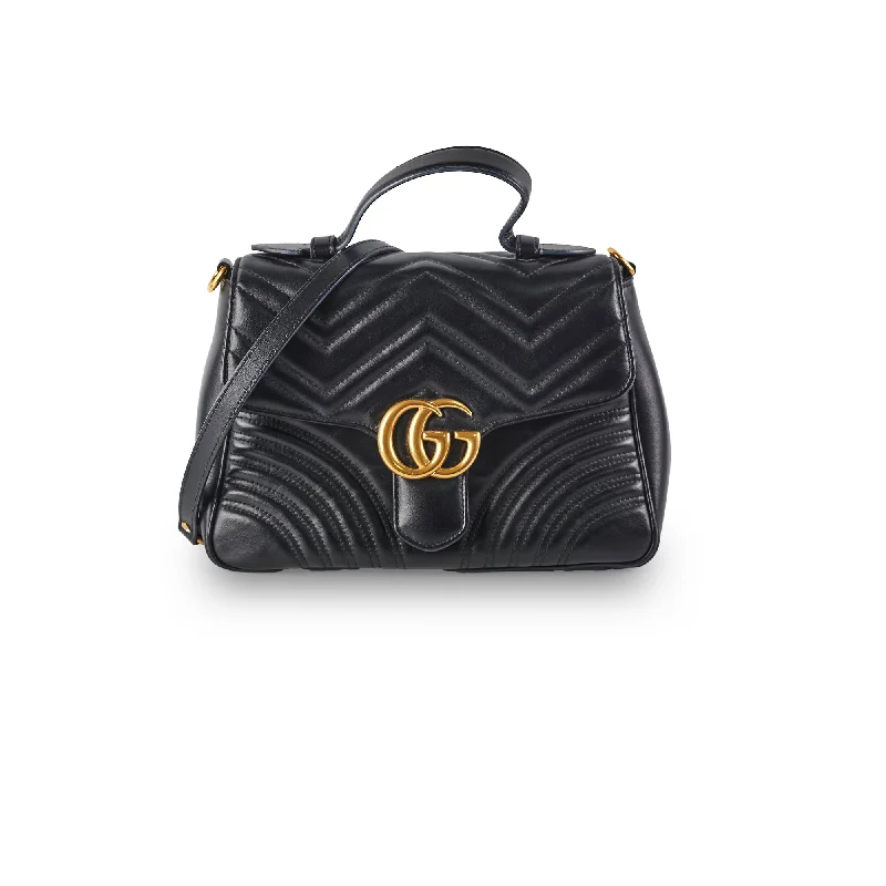 Gucci GG Marmont Top Handle Black