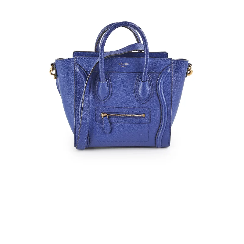 Celine Luggage Nano Blue