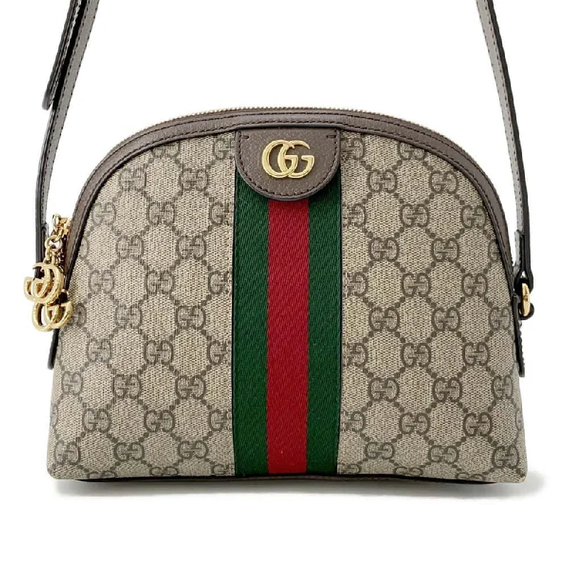 GUCCI Shoulder Bag GG Supreme Ophidia Web Beige/Brown 499621 GG SupremeCanvas Leather