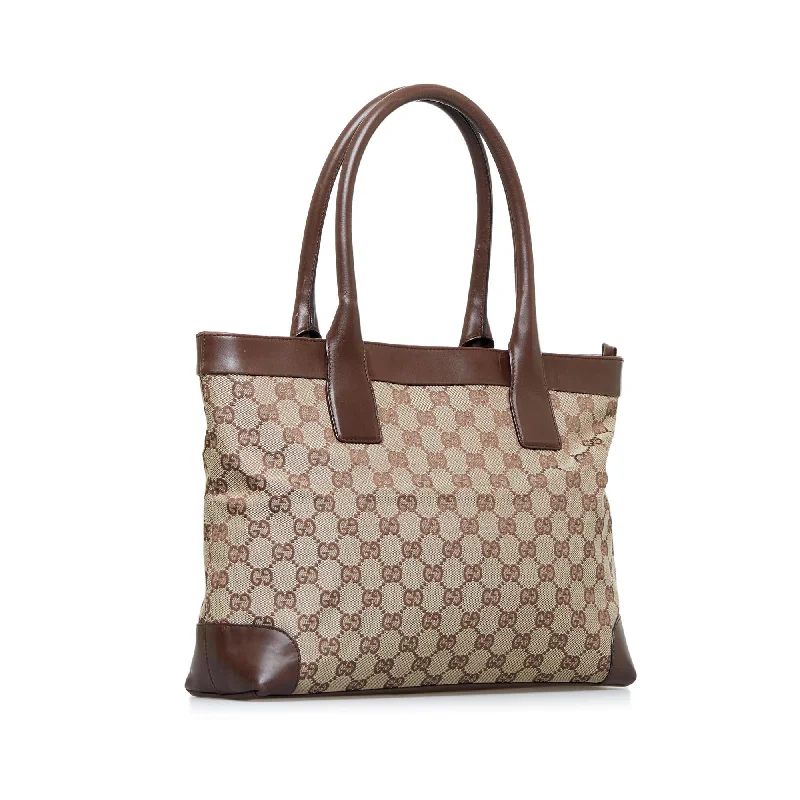 Gucci GG Canvas Tote (SHG-Qrdclg)