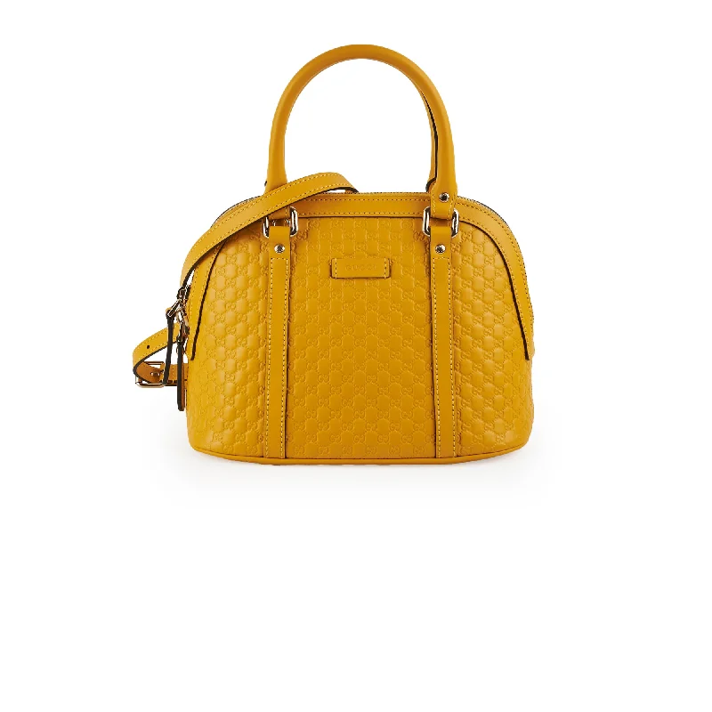 Gucci Mini Convertible Dome Satchel Yellow