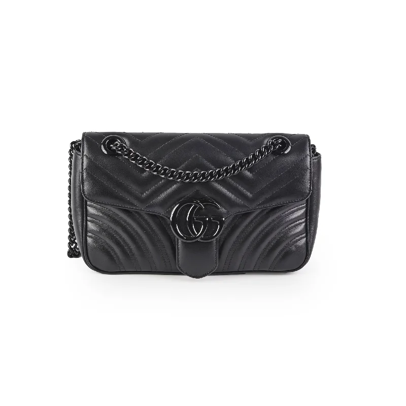 Gucci Marmont Small Black Shoulder Bag