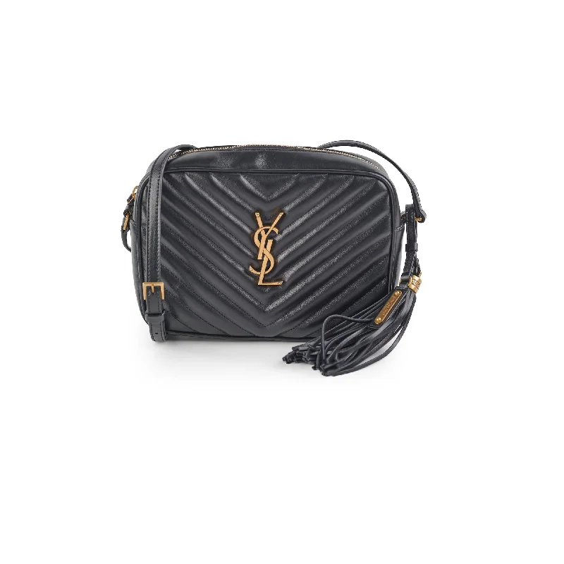 Saint Laurent Lou Camera Crossbody Bag Black