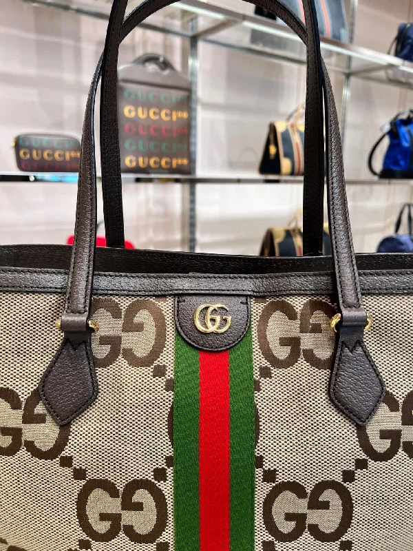 PreOrder Gucci jumbo GG canvas tote