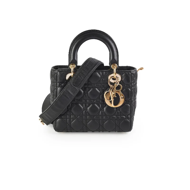 Christian Dior Lady Dior Small Black Lambskin