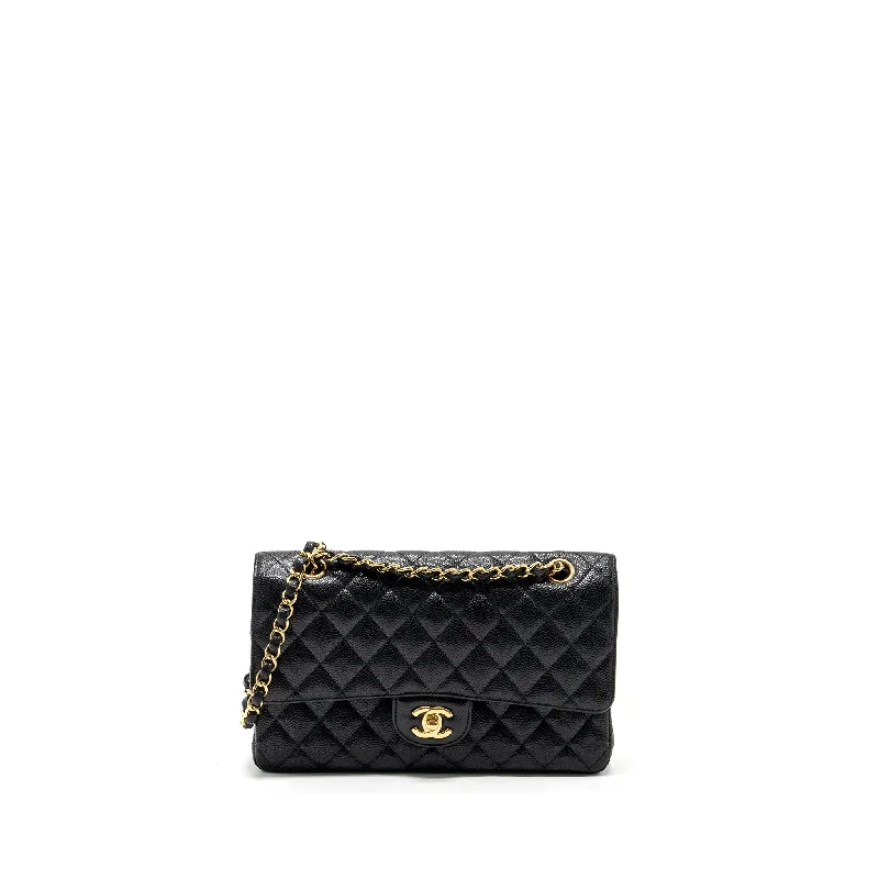 Chanel medium classic double flap bag caviar GHW