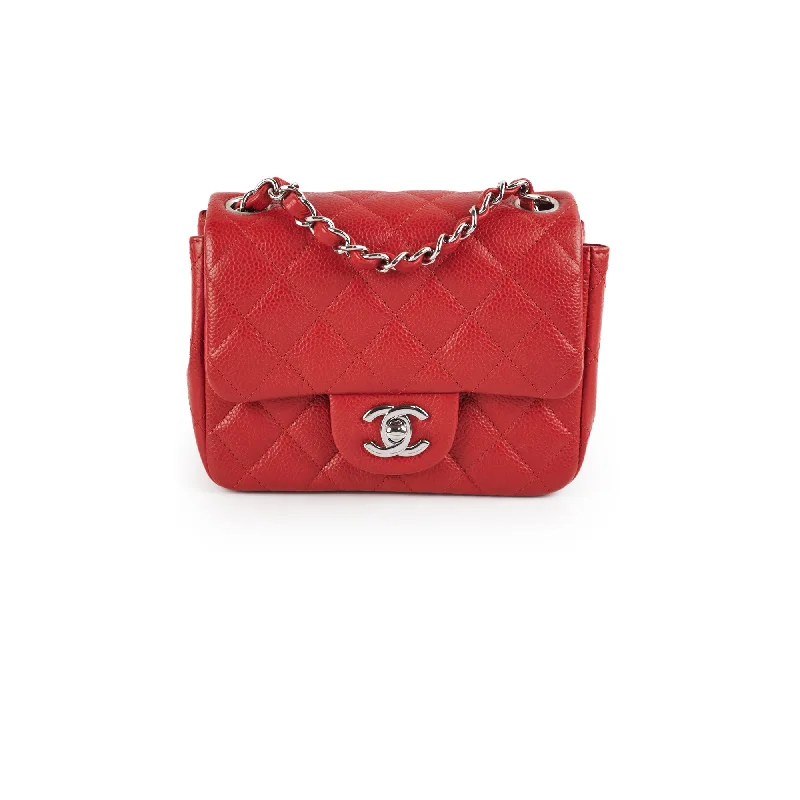 23/7 DOTD- Chanel Classic Flap Square Caviar Red