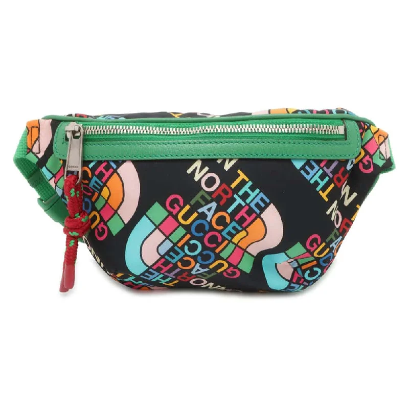 GUCCI North Face Collaboration Crossbody Bag Black/Multicolor 650299 Nylon