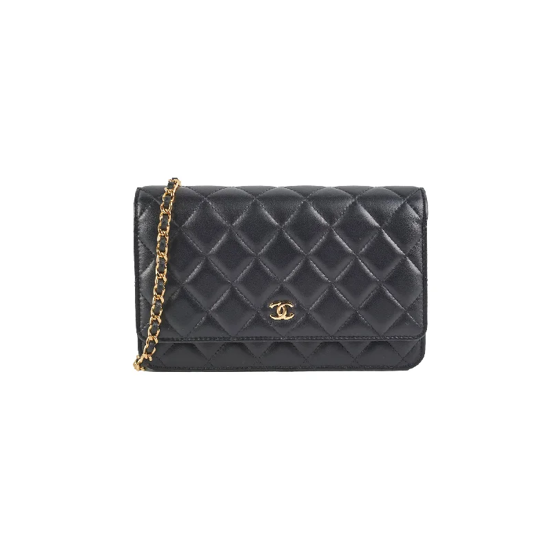 Chanel Lambskin Black Wallet On Chain Woc on hold James