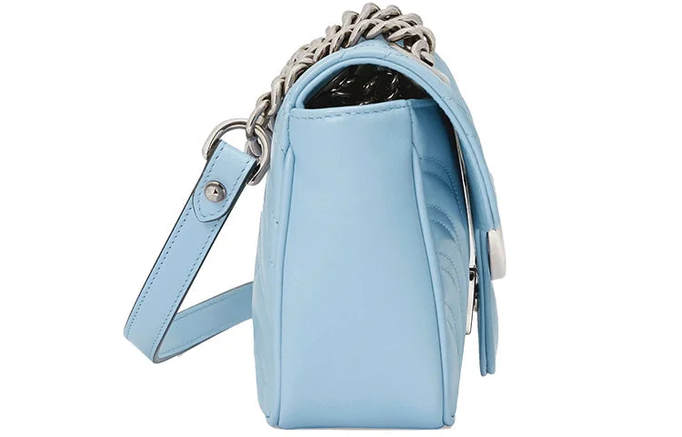 Gucci GG Marmont Mini Bag 'Pastel Blue' 446744-DTDIP-4928