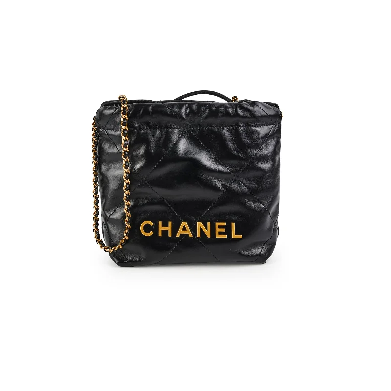 Chanel Mini 22 Lambskin Black