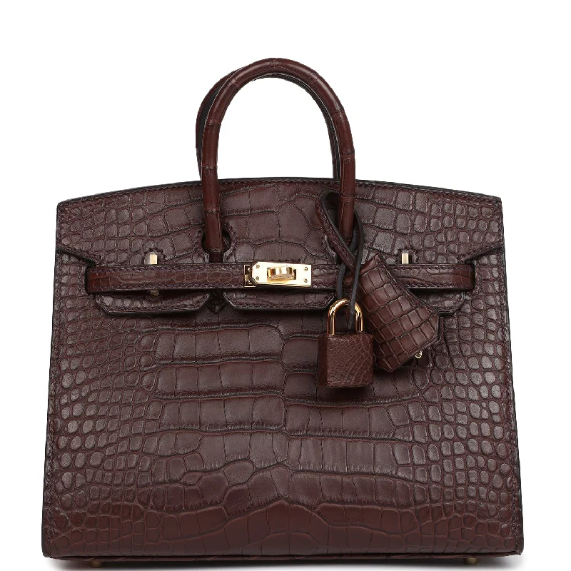 Hermes Birkin Sellier 20 Havane Matte Alligator Gold Hardware