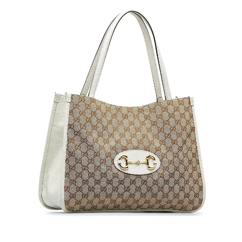 Gucci GG Canvas Horsebit 1955 Tote Bag (SHG-vcIr3M)