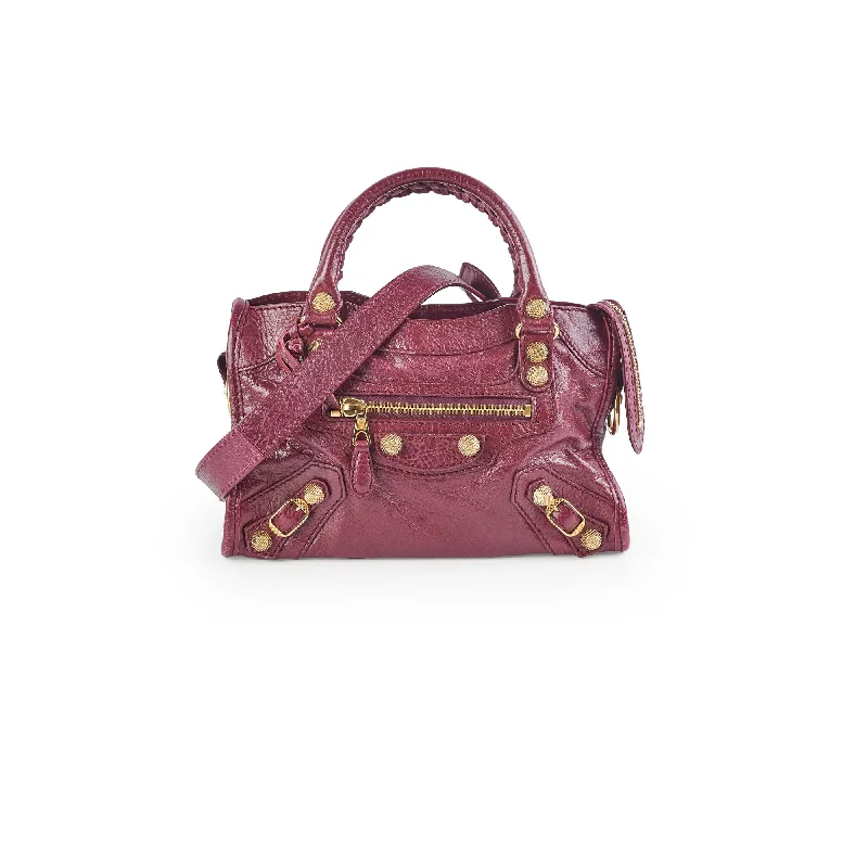 Balenciaga City Mini Burgundy