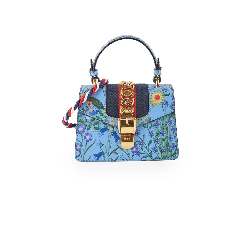 Gucci Mini Sylvie Top Handle Floral