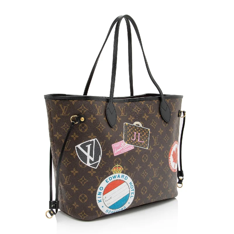 Louis Vuitton Monogram Canvas World Tour Neverfull MM Tote (wZoBzc)