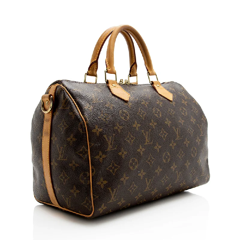 Louis Vuitton Monogram Canvas Speedy Bandouliere 30 Satchel (21747)