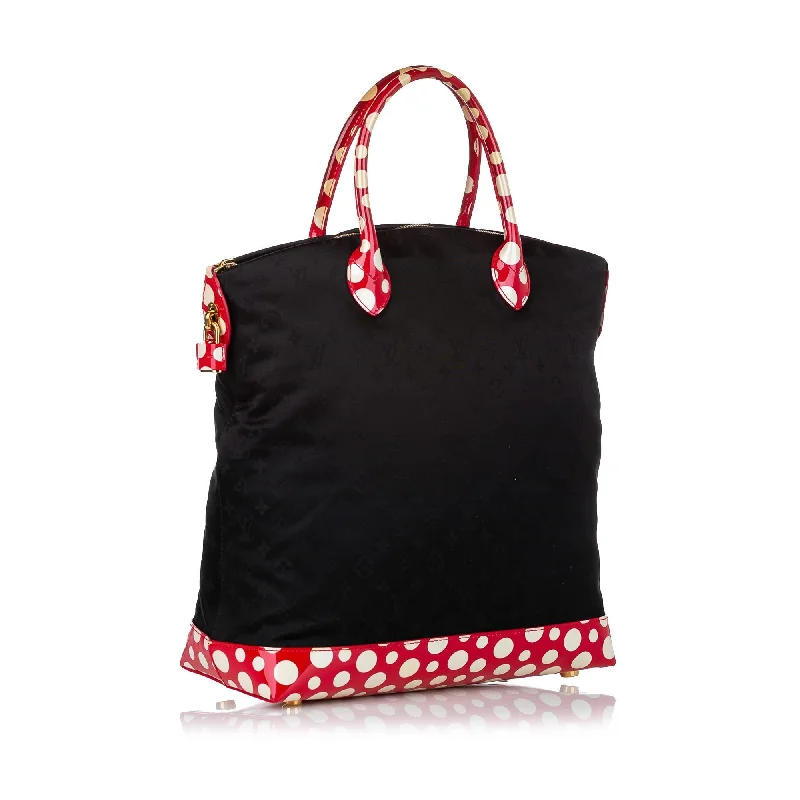 Louis Vuitton Monogram Lockit Vertical Yayoi Kusama Dots Infinity MM (30676)