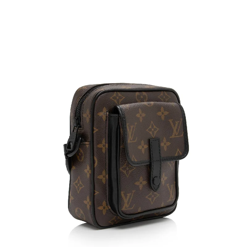 Louis Vuitton Monogram Macassar Christopher Wearable Wallet Shoulder Bag (YY0zm4)