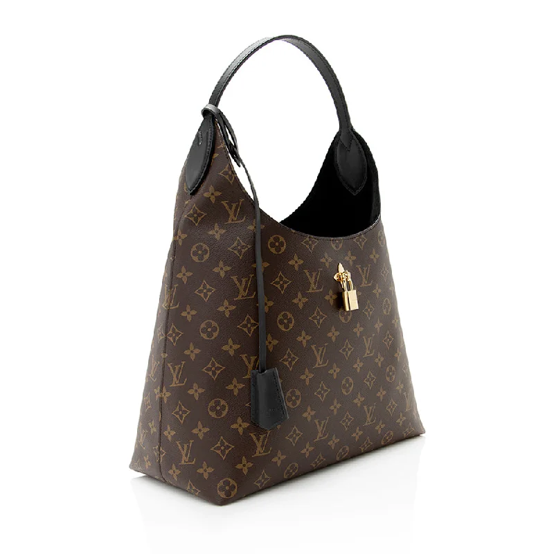 Louis Vuitton Monogram Canvas Flower Hobo (20417)