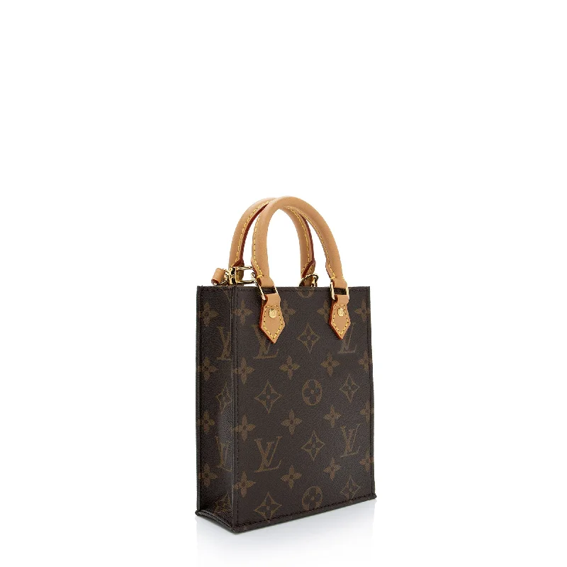 Louis Vuitton Monogram Canvas Petit Sac Plat Shoulder Bag (Vkwlcf)