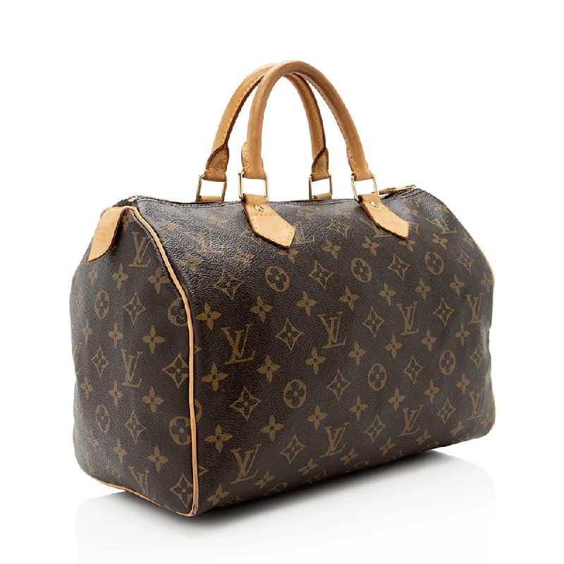 Louis Vuitton Monogram Canvas Speedy 30 Satchel - FINAL SALE (18813)