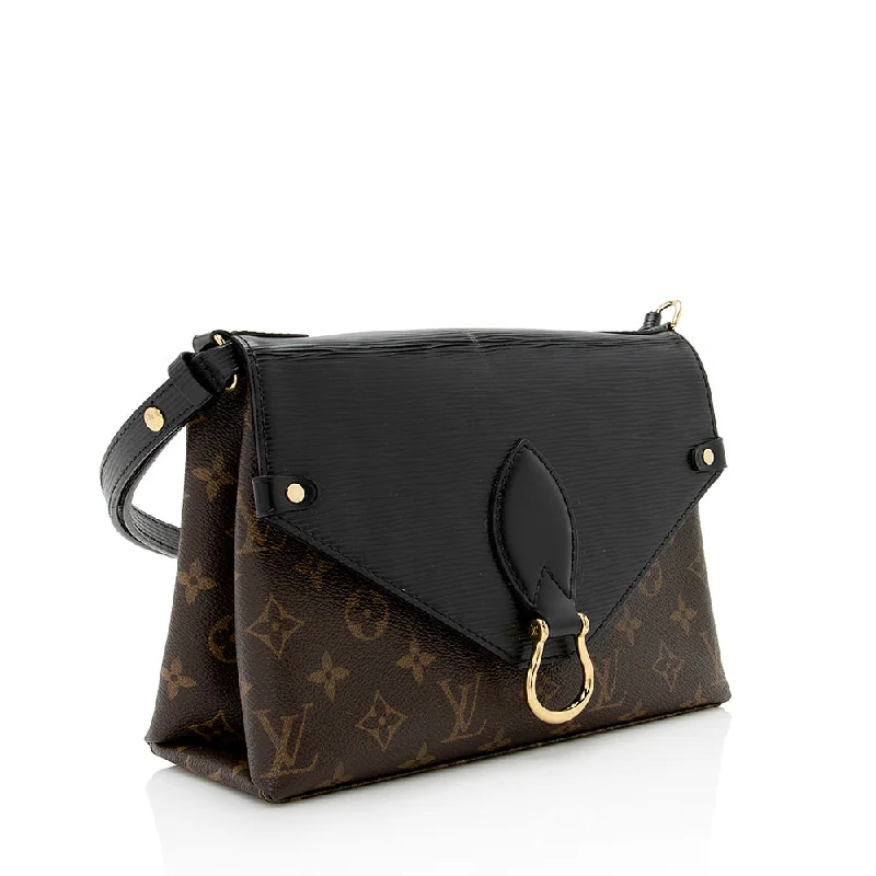 Louis Vuitton Monogram Canvas Epi Leather Saint Michel Shoulder Bag (20291)