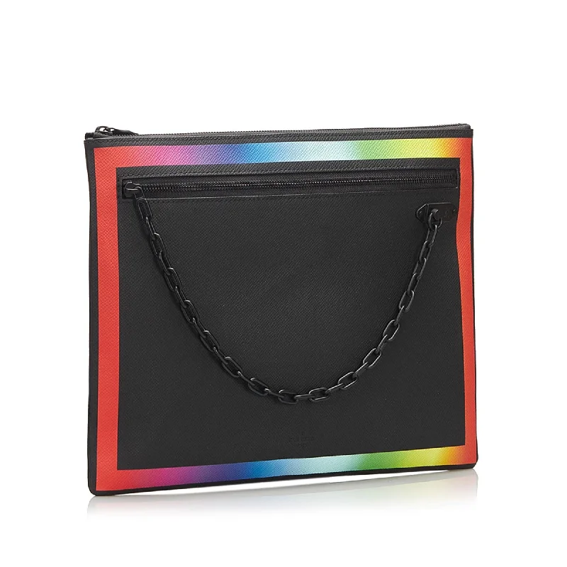 Louis Vuitton Taiga Rainbow Pochette A4 (36906)