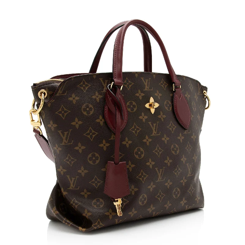 Louis Vuitton Monogram Canvas Flower MM Zip Tote (QAmXo7)