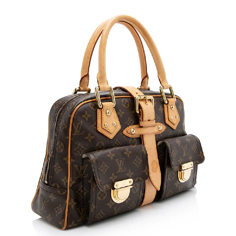 Louis Vuitton Monogram Canvas Manhattan GM Satchel (21649)