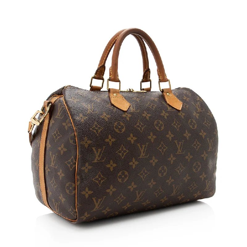 Louis Vuitton Monogram Canvas Speedy Bandouliere 30 Satchel (18685)