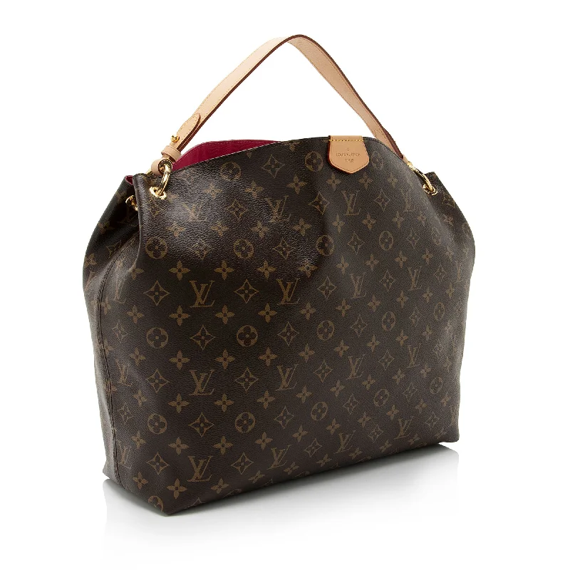 Louis Vuitton Monogram Canvas Graceful MM Hobo (fP3H5t)