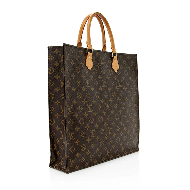 Louis Vuitton Monogram Canvas Sac Plat Tote (20594)