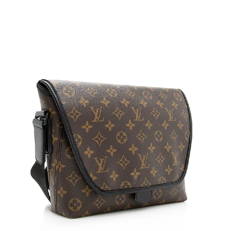 Louis Vuitton Monogram Macassar Magnetic Messenger Bag (19578)