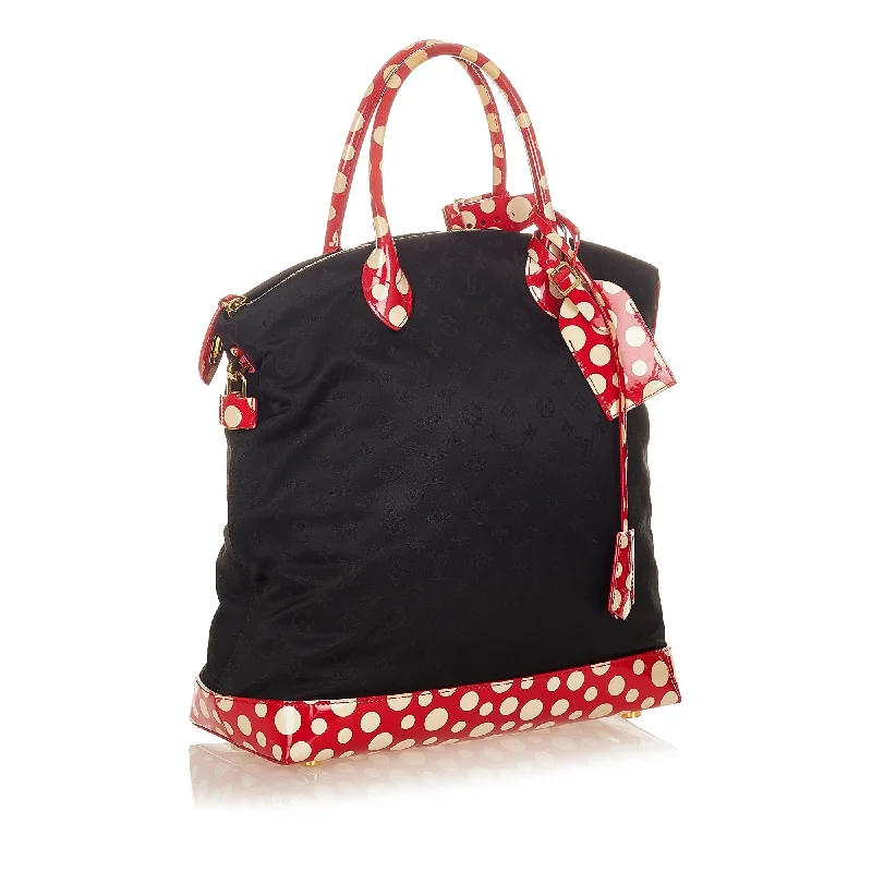 Louis Vuitton Monogram Lockit Vertical Yayoi Kusama Dots Infinity MM (24415)