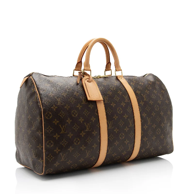 Louis Vuitton Monogram Canvas Keepall 50 Duffle Bag (2N6ZWx)