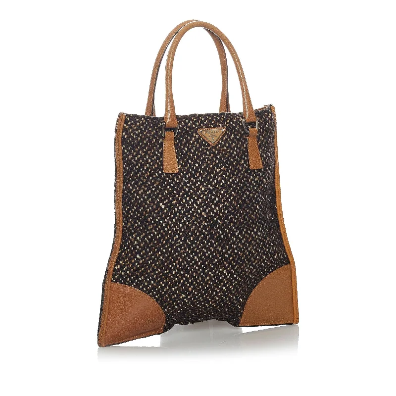 Prada Tweed Handbag 29342