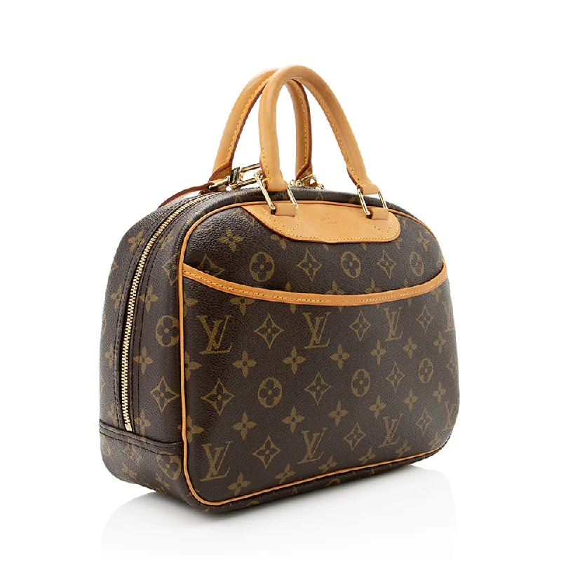 Louis Vuitton Monogram Canvas Trouville Satchel (18100)