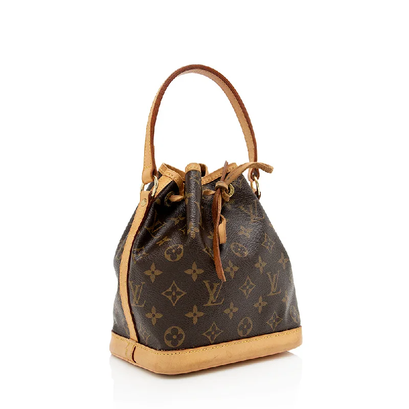 Louis Vuitton Monogram Canvas Petite Noe Shoulder Bag (18825)