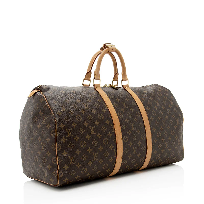 Louis Vuitton Monogram Canvas Keepall 60 Duffel Bag (18550)