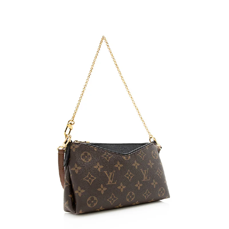 Louis Vuitton Monogram Canvas Pallas Clutch (20532)