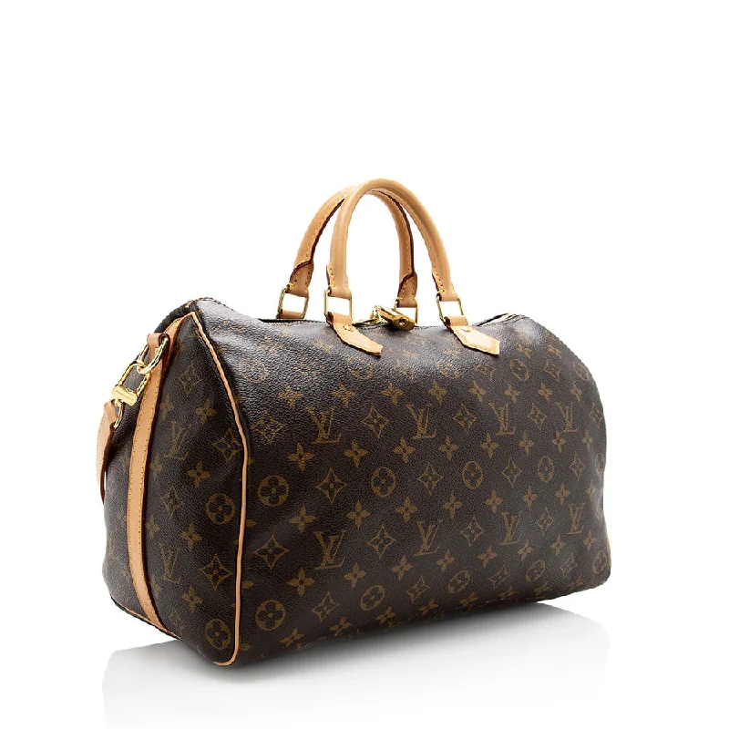 Louis Vuitton Monogram Canvas Speedy Bandouliere 35 Satchel (18557)