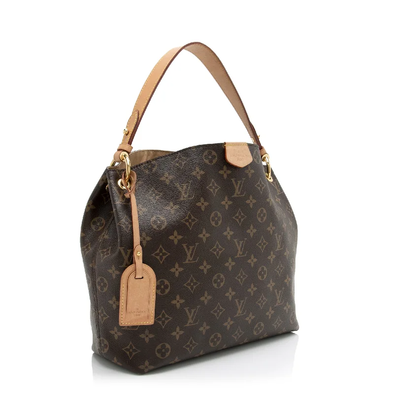 Louis Vuitton Monogram Canvas Graceful PM Hobo (23848)