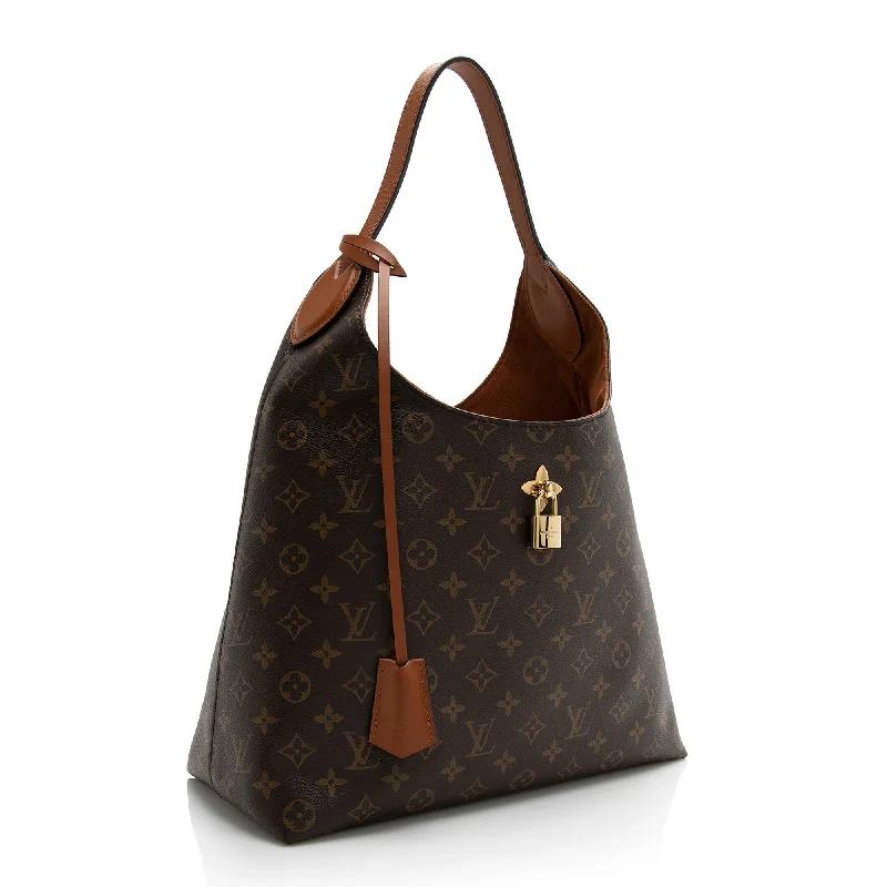 Louis Vuitton Monogram Canvas Flower Hobo (22168)