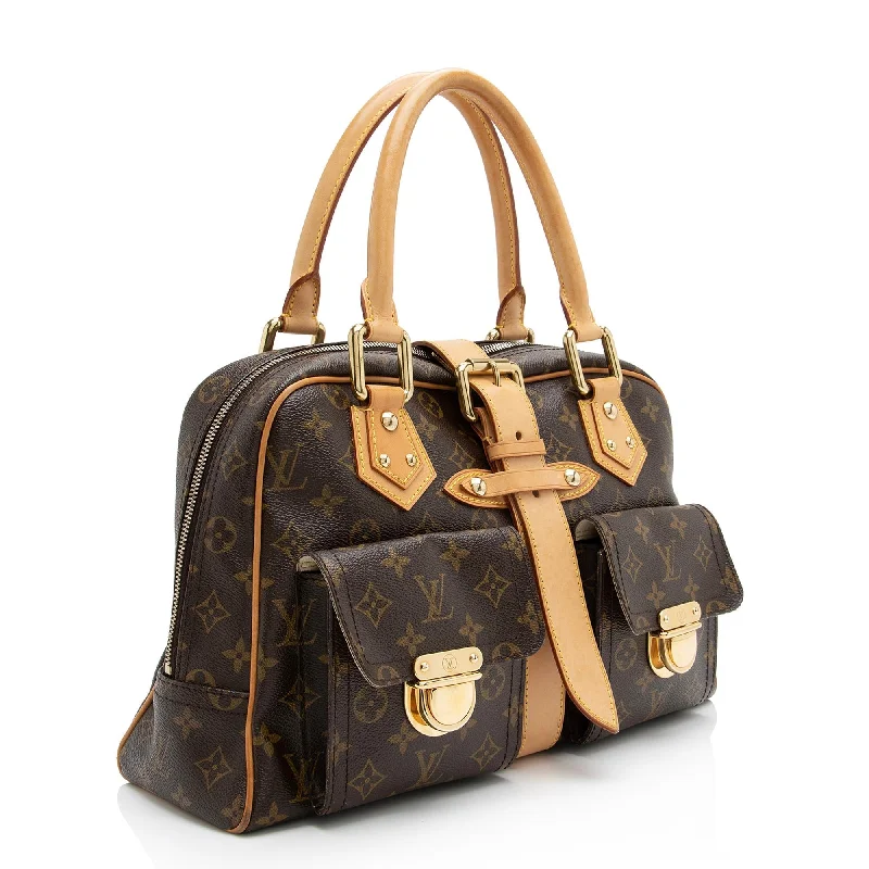 Louis Vuitton Monogram Canvas Manhattan GM Satchel (23430)