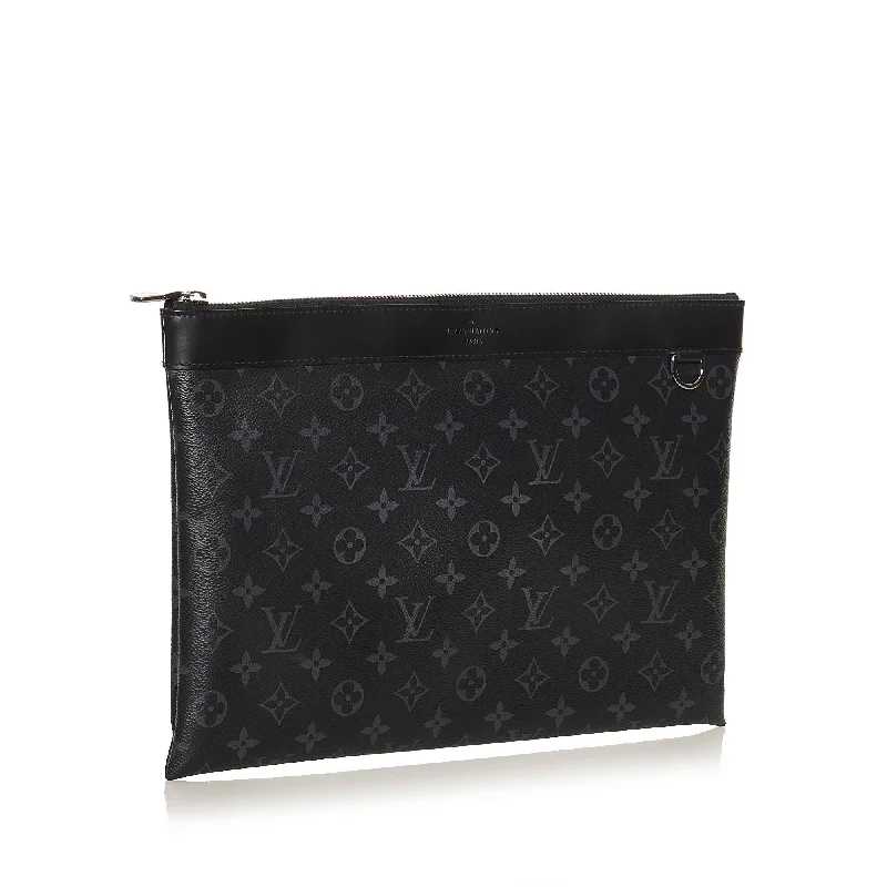 Louis Vuitton Monogram Eclipse Discovery Pochette GM (37297)